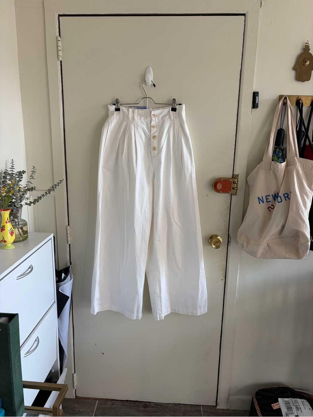 White GAP x Doen Trousers - Size 8